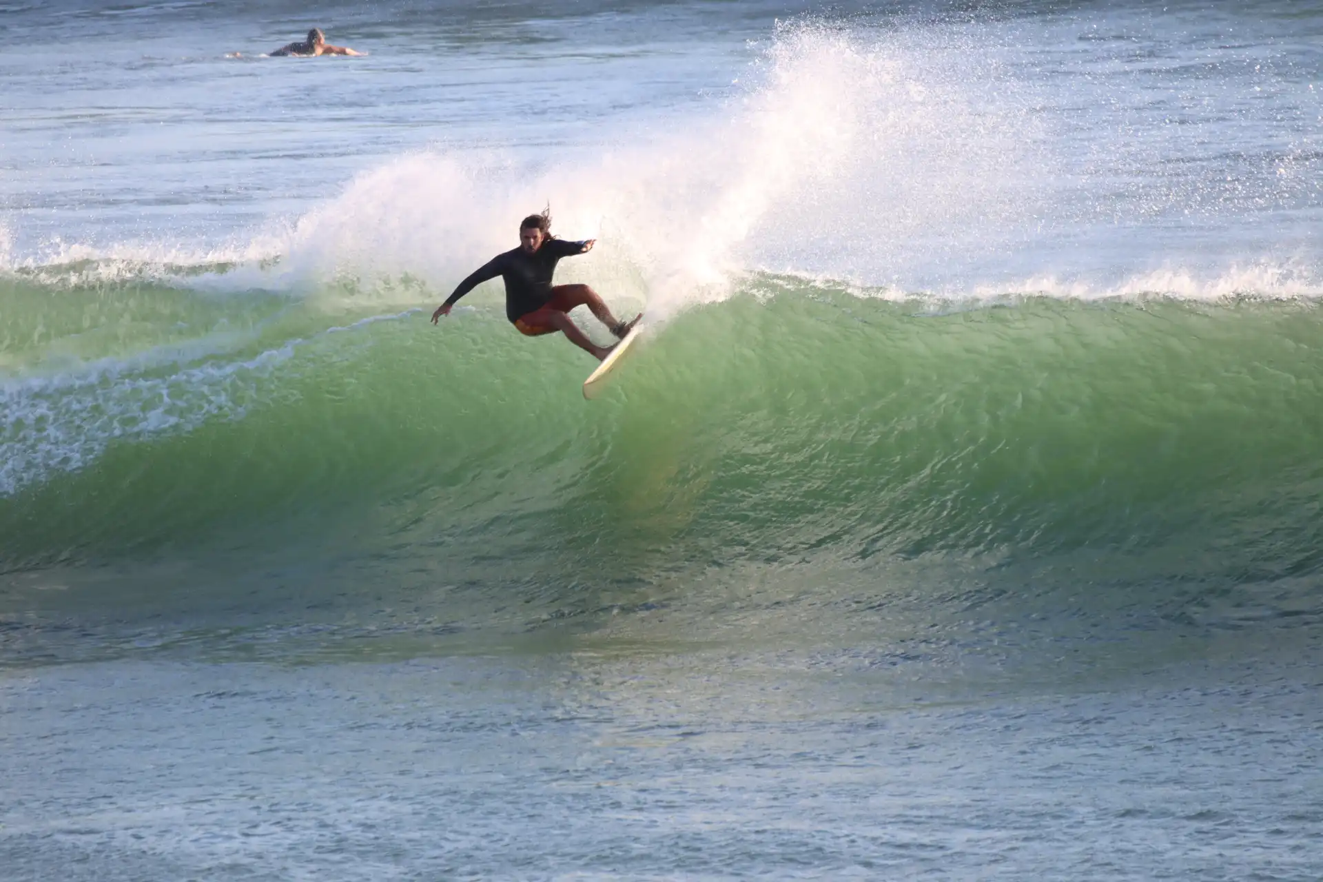 clean barrel at nicaragua surf camp popoyo