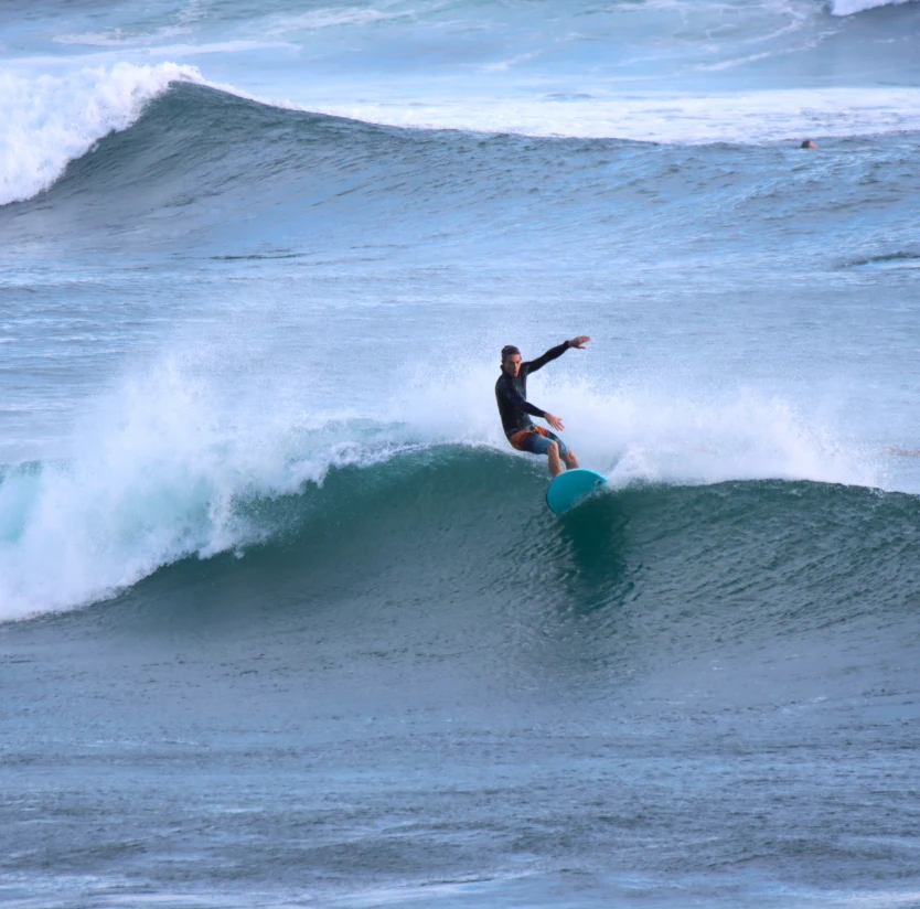 surfing at la lejana nicaragua surf camp