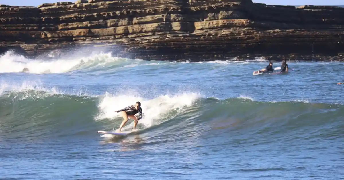 beginner-friendly beach break with small waves near Popoyo Nicaragua